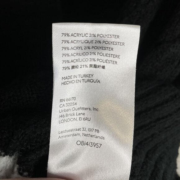 Maeve by Anthropologie Black Striped Knit Sweater Vest, M - Picture 9 of 9